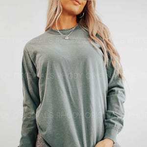 Comfort Colors Long Sleeve Shirt, Soft Blank Comfort Colors Tee, Fall Cozy Long Sleeve Shirts for Women, Comfort Colors 6014 Blank Tees