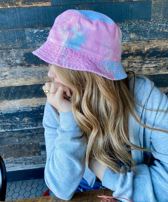 Cotton Floppy Hat | Cotton Candy Tie-Dye Cotton Floppy Hat | Cotton Candy Tie-Dye