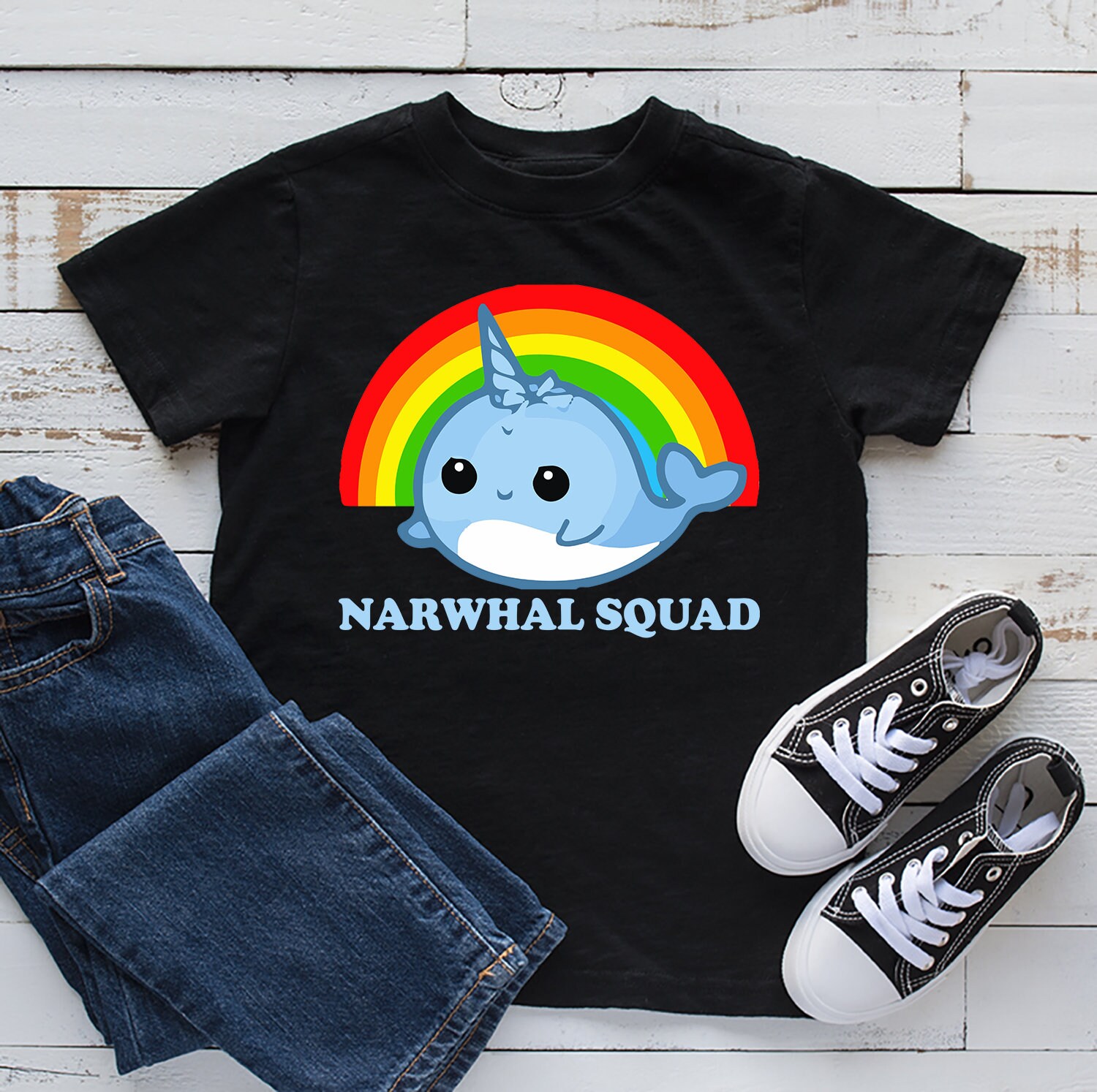 Narwhal Squad T-Shirt Funny Narwhal Shirt for kids and | Etsy