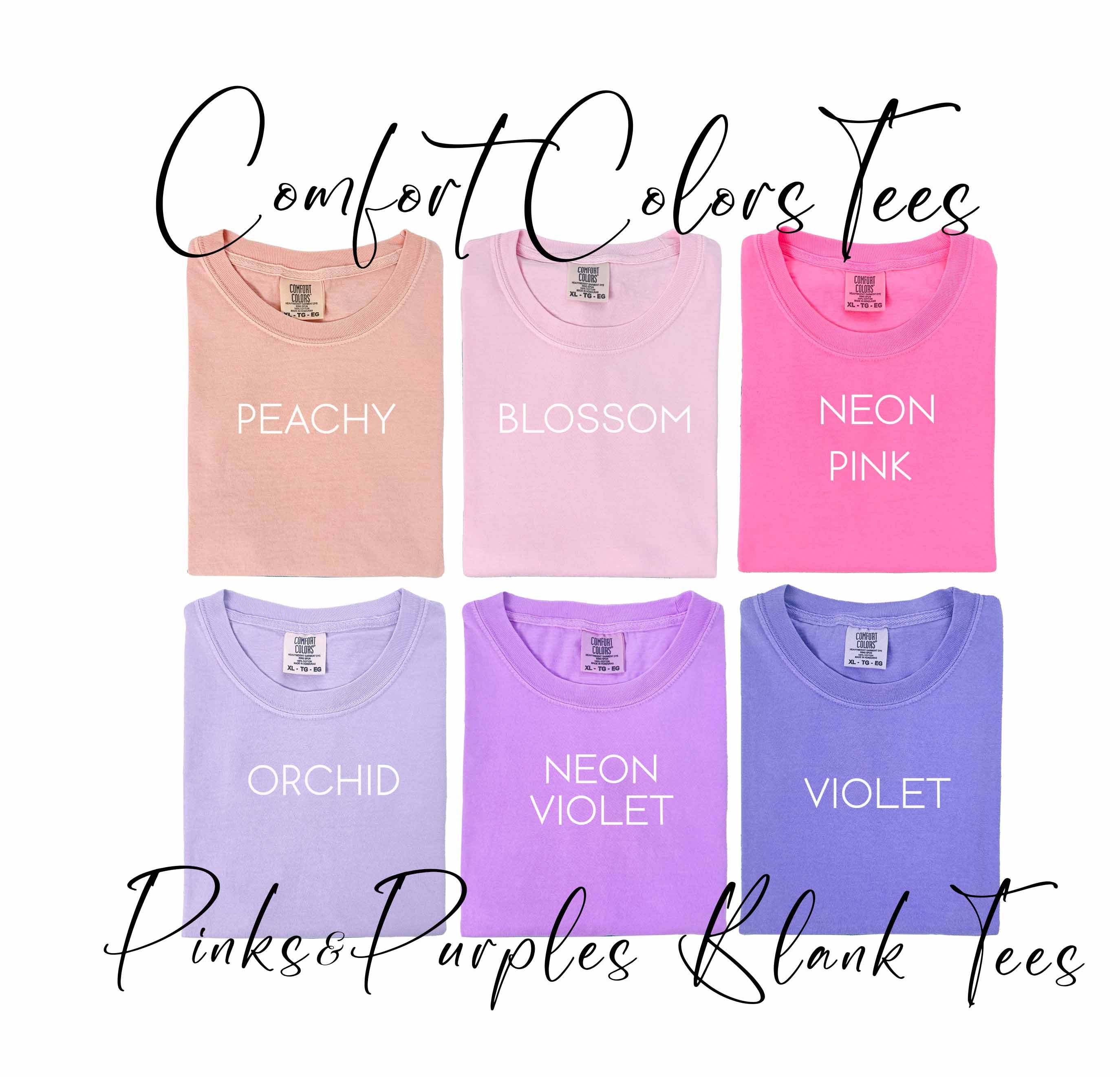 Comfort Colors Neon Tees, Soft Comfort Colors Blank T-shirts, Soft Cozy  Neon Violet Tees, Comfort Colors 1717 Neons, Women's Oversized Tees - Etsy  Canada