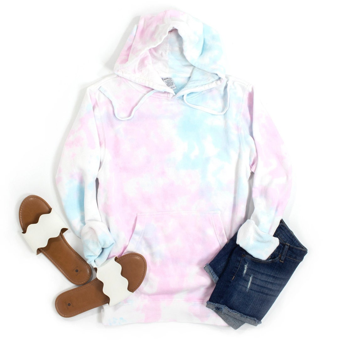 cotton candy tie dye hoodie