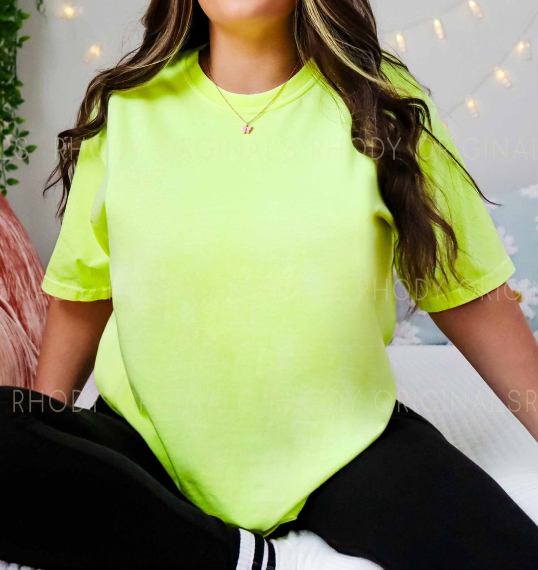 Oversized Tee Oversized Neon Green Shirt Oversized Shirt Neon