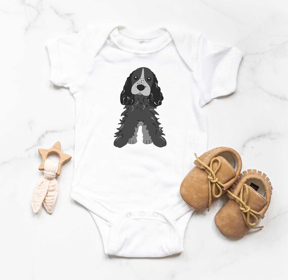 Cocker Spaniel Gerber Onesie Chihuahua Dog Baby Tee Etsy