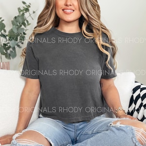 Comfort Colors Boxy Crop Tee, Boxy Crop Women&#39;s Shirt, Soft Women&#39;s Crop Top, Comfort Colors Shirt 3023, Summer Crop Tees for Women