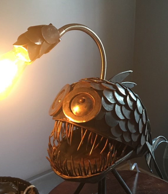 Angler Fish Lamp Etsy