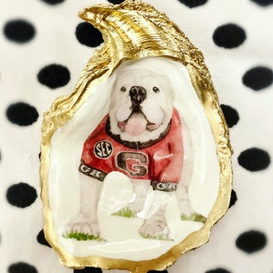 Golden Oyster or Ornament - College Football UGA Georgia SEC Football