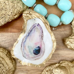 Decoupage Oyster in an Oyster - Ring Dish or Ornament