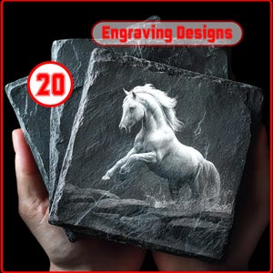 Running Horses PNG Files Bundle: Laser Engraving Designs (Digital Download)