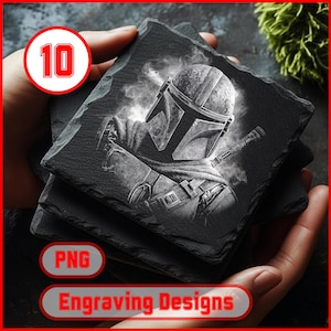 10 Armored Ranger Cosmic Child Galactic Legends Ardoise ensemble PNG en téléchargement numérique pour un usage commercial Glowforge LightBurn XTool ardoise