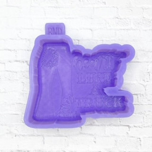 Heart like a Truck - Silicone Mold for Freshies, Candles, Aroma Beads, Freshie Mold, Candle/Wax Mold, Aroma Bead Mold