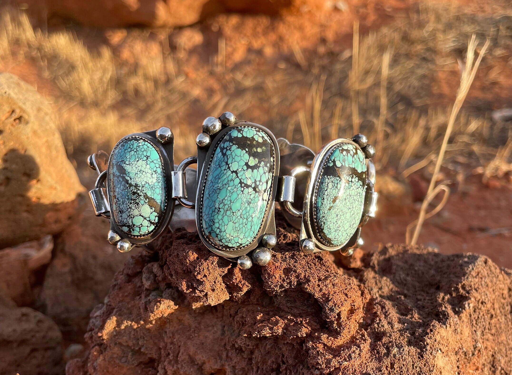 Sterling and turquoise bracelet discount