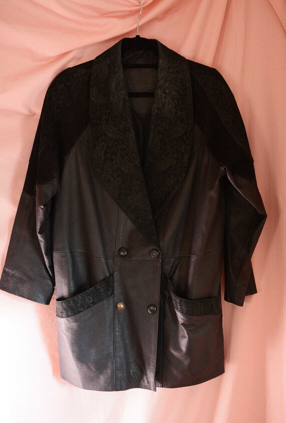 1980s Vintage Leather Jacket - image 5