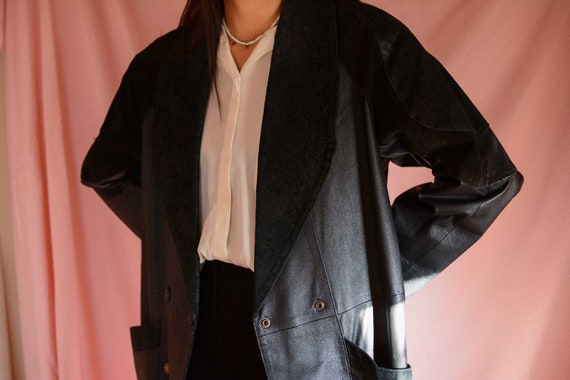 1980s Vintage Leather Jacket - image 1