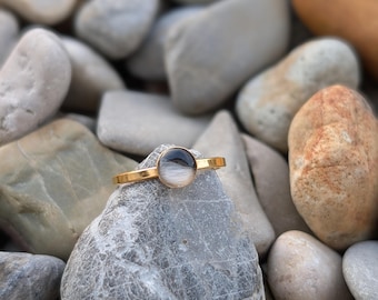 Anillo con pelo de animal