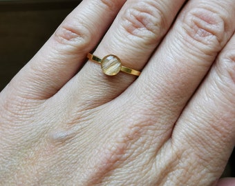 Ring mit Tierhaar Fell