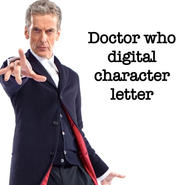 Digital Doctor Who Character Letter