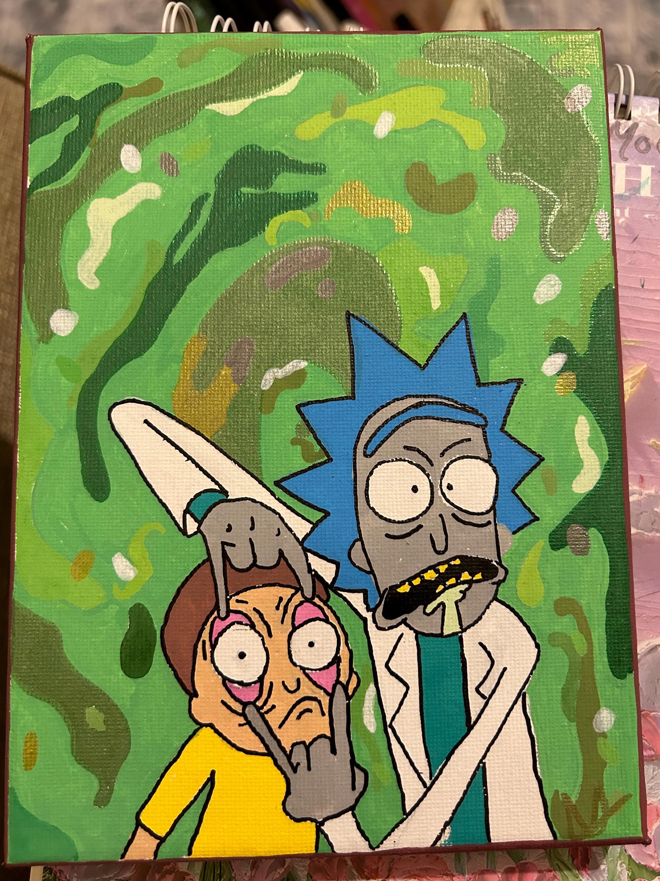 Rick Morty Tattoo - Etsy