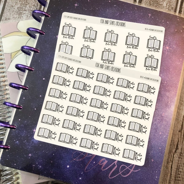 Beta Read and Send to Beta Readers Writing Planner Stickers