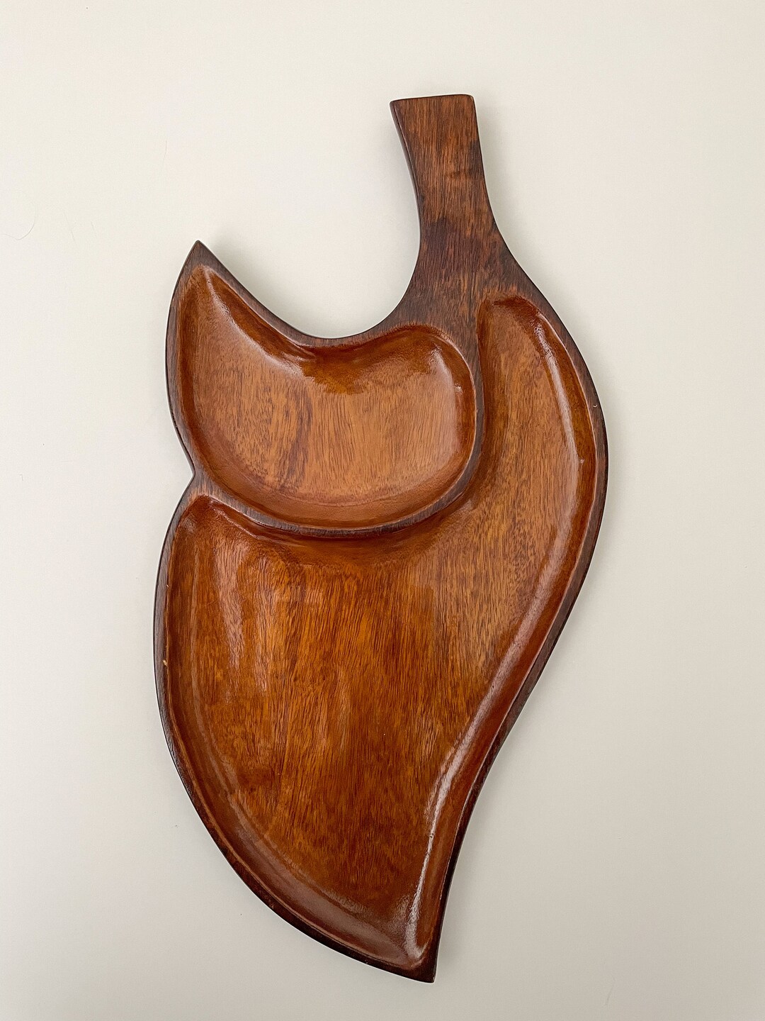 Wood Leaf Tray, Vintage Wood Tray, Vintage Serving Tray Etsy