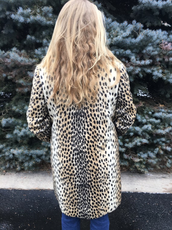 Vintage Coat, Women's Vintage Coat, Leopard Print… - image 3