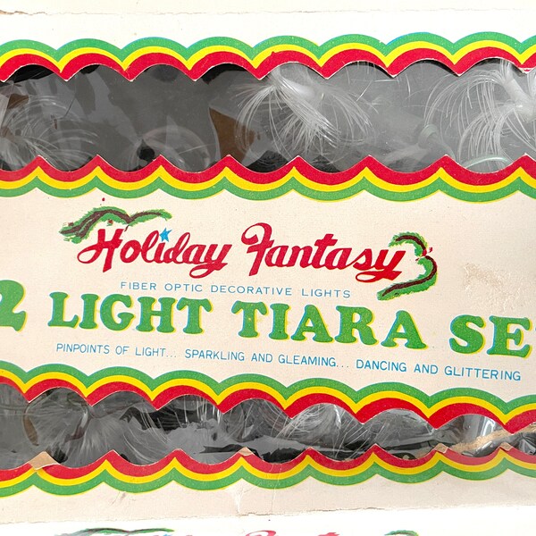 Vintage Christmas Lights, Vintage Fiber Optic Lights, Vintage Christmas