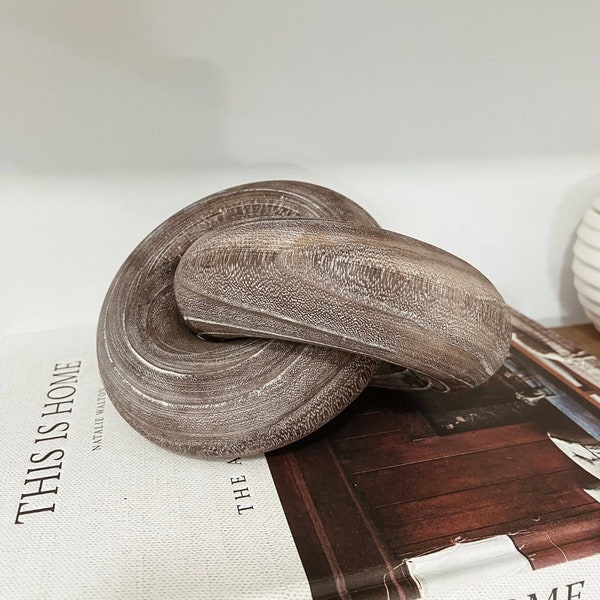 Stora träknutar | Trädekor med 2 länkar | Soffbordsdekor | Handgjord träknut aktiv