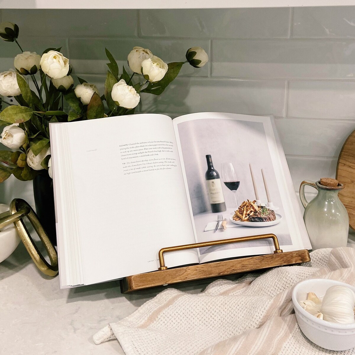 Cookbook Stand, Cook Book Stand, Cookbook Holder, Metal Handle Recipe Stand, Wood Stand, Recipe Book Holder, House Warming, Wedding Gift - Etsy