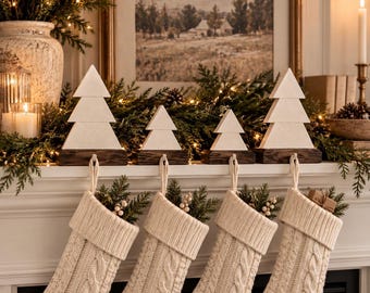 Tree Stocking Holders, stockings, family stockings, Christmas home decor, Christmas stocking holders for your mantle, stocking hangers