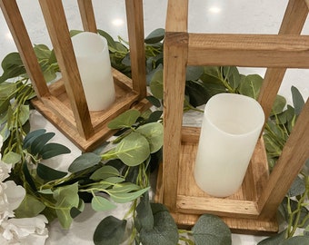 Set 2 Lanterne Decorative Perfnique - Rustiche Per Casa E Centrotavola