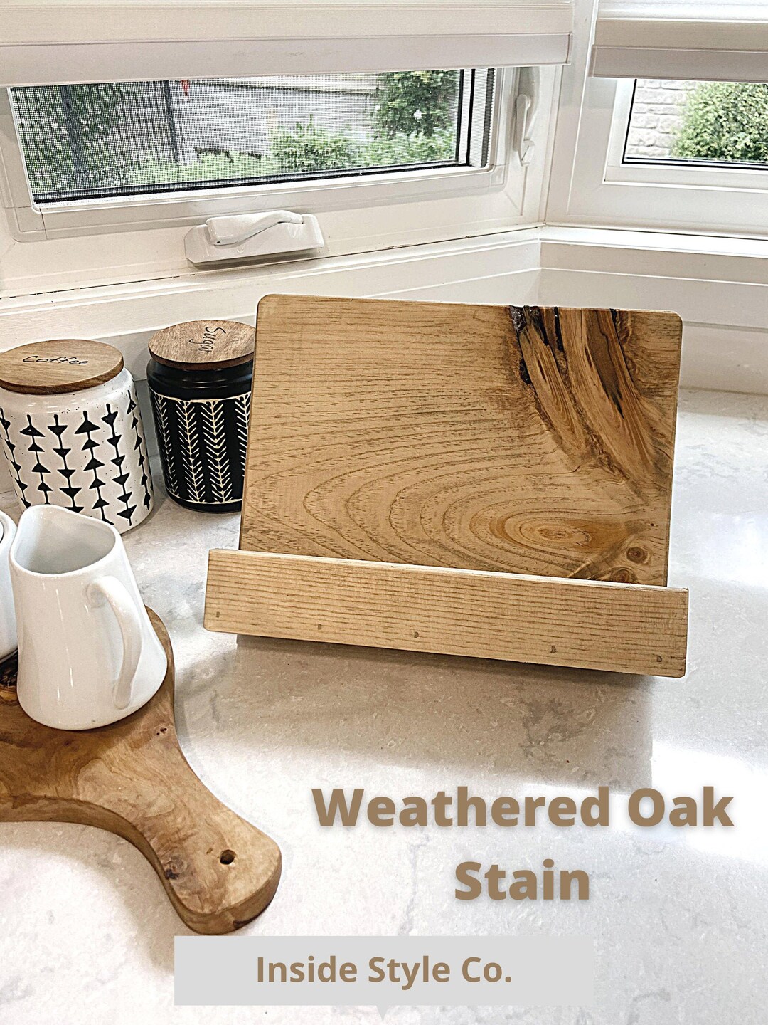 Wooden Cookbook Stand, Tablet Holder, Book Stand, Book Display Stand