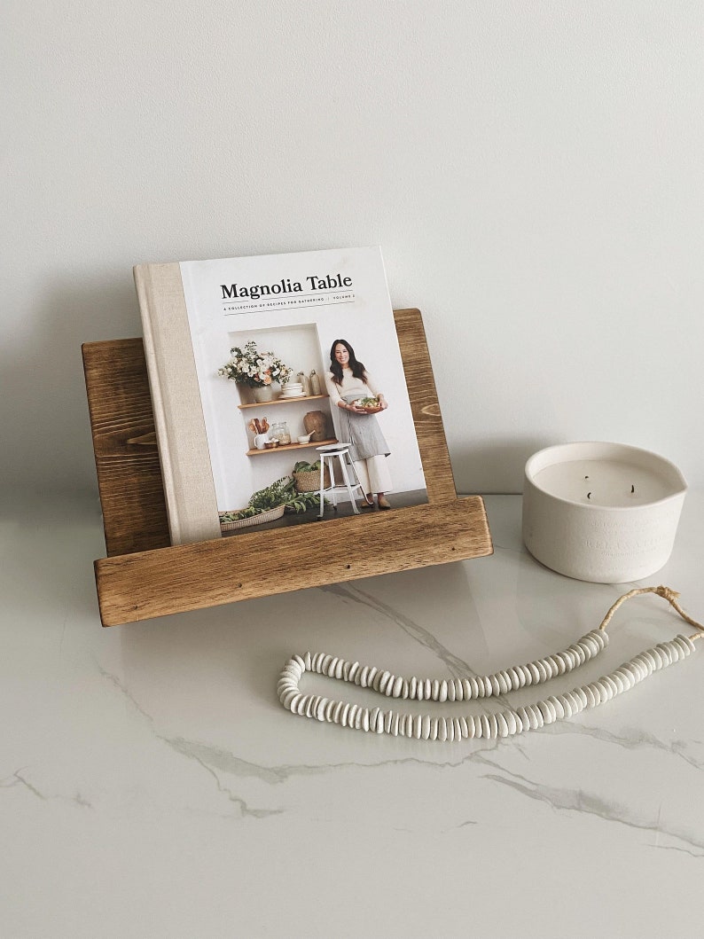 Wooden Cookbook Stand, Recipe stand, Cookbook Holder, Recipe Holder, Book Stand, Gift Cookbook Holder | Mother’s Day Gift