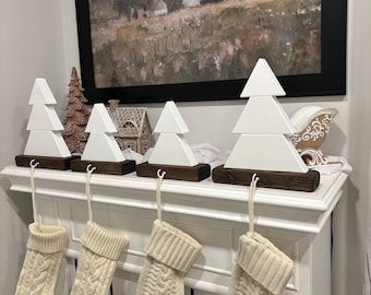 Tree Stocking Holders, stockings, family stockings, Christmas home decor, Christmas stocking holders for your mantle, stocking hangers