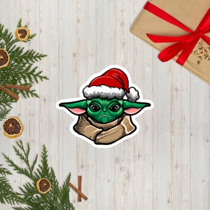 Baby Yoda - Wasserfeste Sticker - Das Kind - Laptop Aufkleber - Tumbler Sti Yoda Weihnachten, Aufkleber, Mandalorian Sticker, Star Wars Sticker,