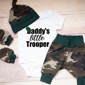 Army Baby Boy Coming Home Outfit, Camo Hunting Leggings, Newborn Coming Home, Shower Gift Set, Camouflage Pandemic Military Clothes,
