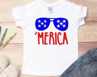 4th of July Shirts, Merica, Kids 4th Of July Shirts, Independence Day, Toddler 4th of July Shirt, Patriotic, Red White Blue, Summer Baby