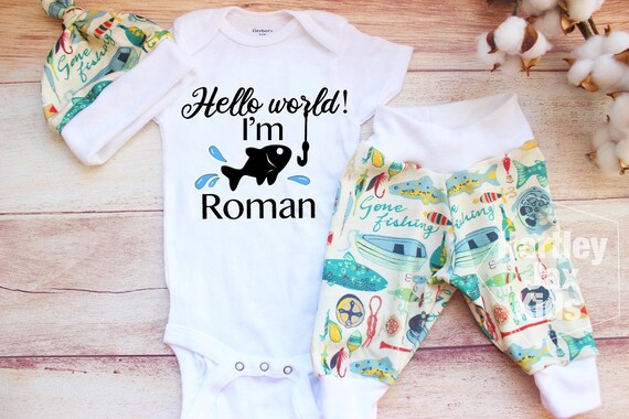 baby boy fishing outfit