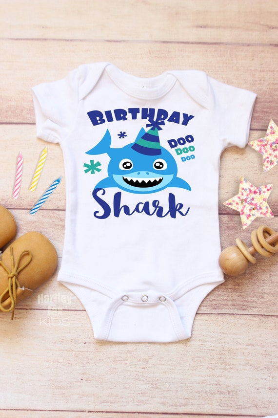 baby shark first birthday outfit boy