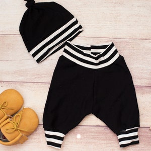 Baby Boy Leggings, Take Home Outfit Boys, Black White Gender Neutral Pants, Newborn Coming Home, Shower Gift Set, Pandemic Toddler Clothes