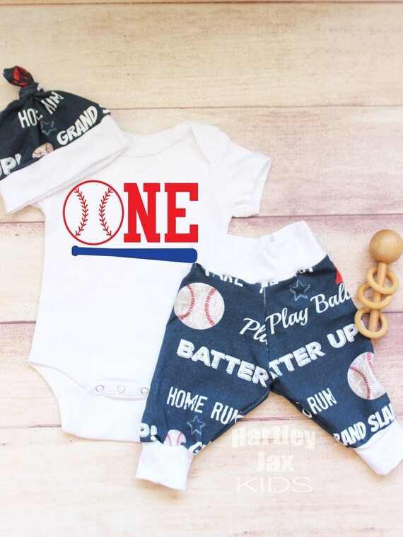 baby boy first birthday baseball outfit