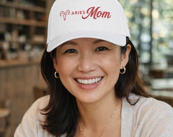 Aries Mom Baseball Cap Zodiac Mom Embroidered Hat