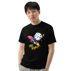 ライスロケット - メンズ ガーメントダイ ヘビーウェイト Tシャツ