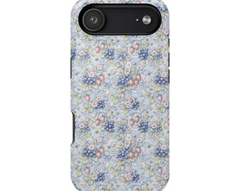 Coque de téléphone à motif de fleurs sauvages pastel | Coque magnétique résistante aux chocs