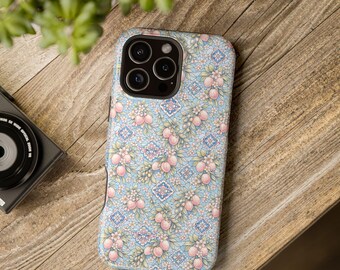 Coque de téléphone à motif floral pastel | Coque magnétique résistante aux chocs