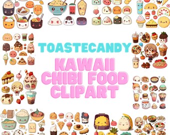Kawaii Chibi Food Clipart