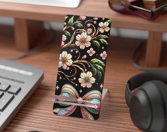 Floral Bow Phone Stand | Mobile Display Stand for Smartphones