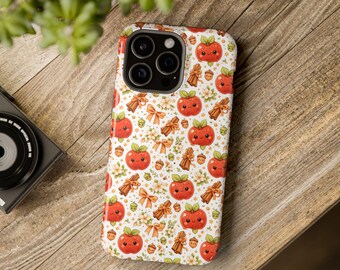 Coque de téléphone à motif citrouille mignon | Coque magnétique résistante aux chocs