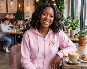 I Am Enough hoodie | Motivational Self-Love Zip Sweatshirt