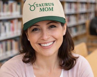 Taurus Mom Baseball Cap Embroidered Zodiac Mom Hat