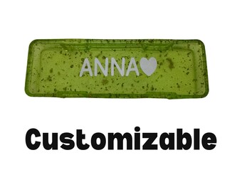 Personalized Back to School Stationery Set: Glitter Pens, Custom Case & Kawaii Stickers