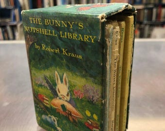The Bunny's Nutshell Library by Robert Kraus: Mini Book Set - Etsy